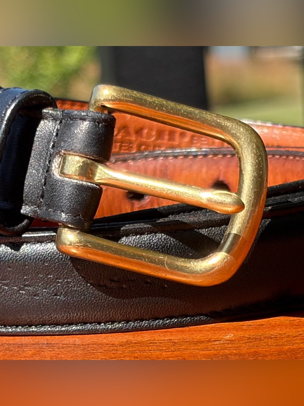 Vintage COACH Black Leather Belt Brass Buckle 6600 - Picture 2 of 10